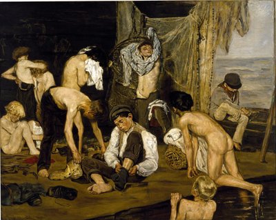 In the Swimming Pool by Max Liebermann